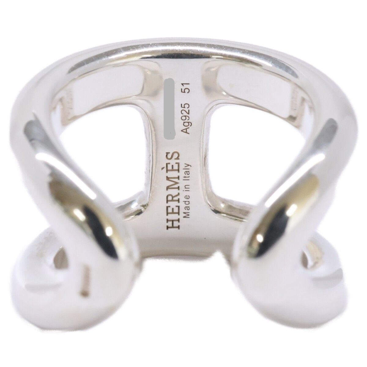 Hermes Polished Osmose GM 51 No 11 Ring — view 6