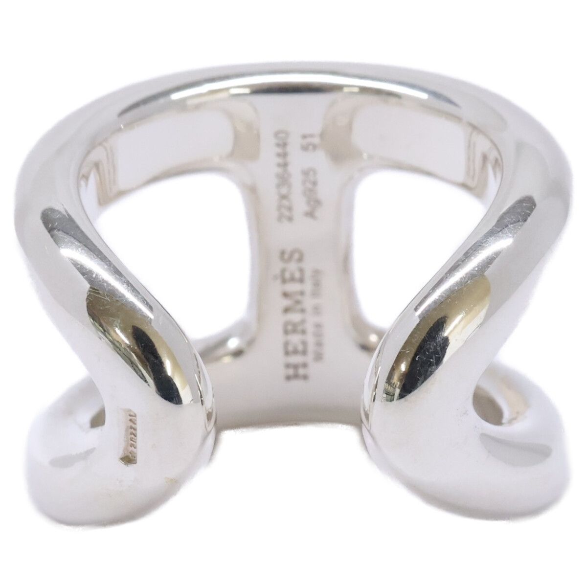 Hermes Polished Osmose GM 51 No 11 Ring — view 4