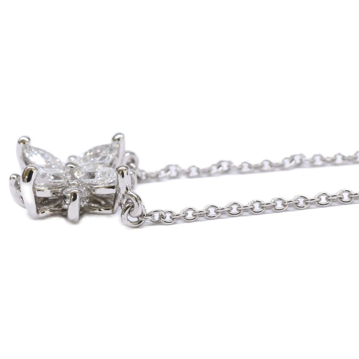Tiffany & Co Polished Diamond Victoria Cluster Necklace — view 4