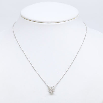 Tiffany & Co Polished Diamond Victoria Cluster Necklace — view 7