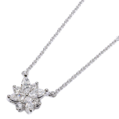 Tiffany & Co Polished Diamond Victoria Cluster Necklace