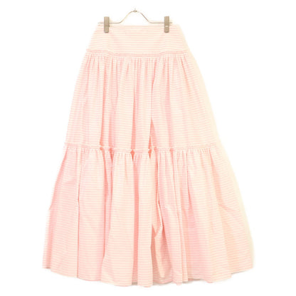 Chanel 24c Border Cotton Poplin Long 34 Dress