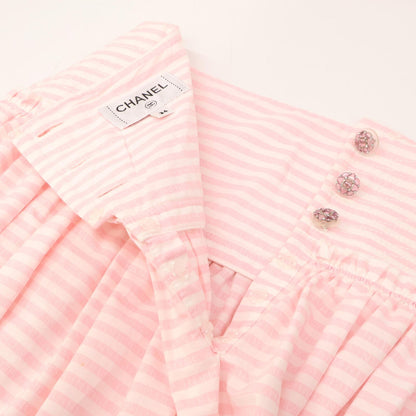 Chanel 24c Border Cotton Poplin Long 34 Dress — view 8