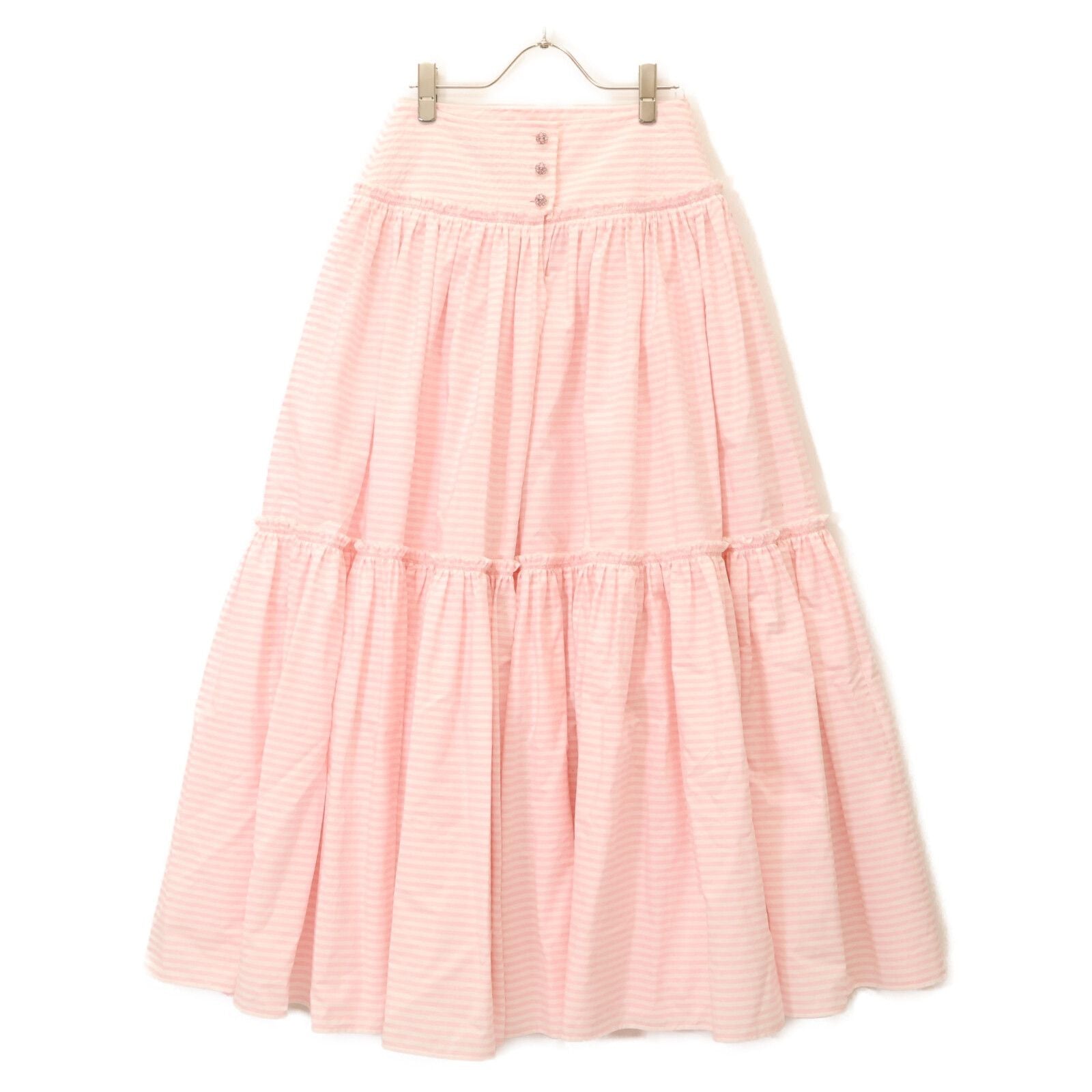 Chanel 24c Border Cotton Poplin Long 34 Dress — view 2