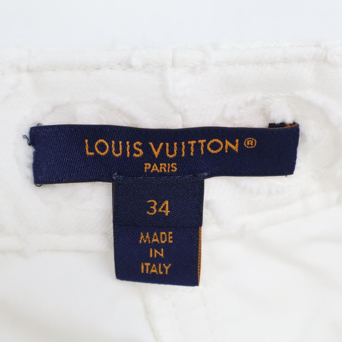 Louis Vuitton Monogram Filk Pe Denim Shorts 34 — view 3