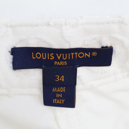 Louis Vuitton Monogram Filk Pe Denim Shorts 34 — view 3