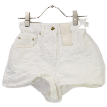 Louis Vuitton Monogram Filk Pe Denim Shorts 34