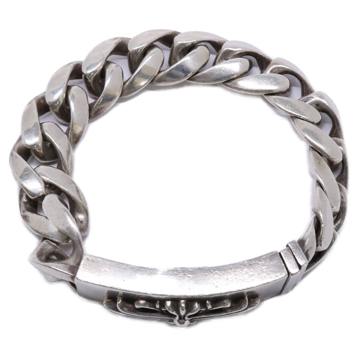 Chrome Hearts 925 Classic Link Floral ID Bracelet 13 Links — view 7