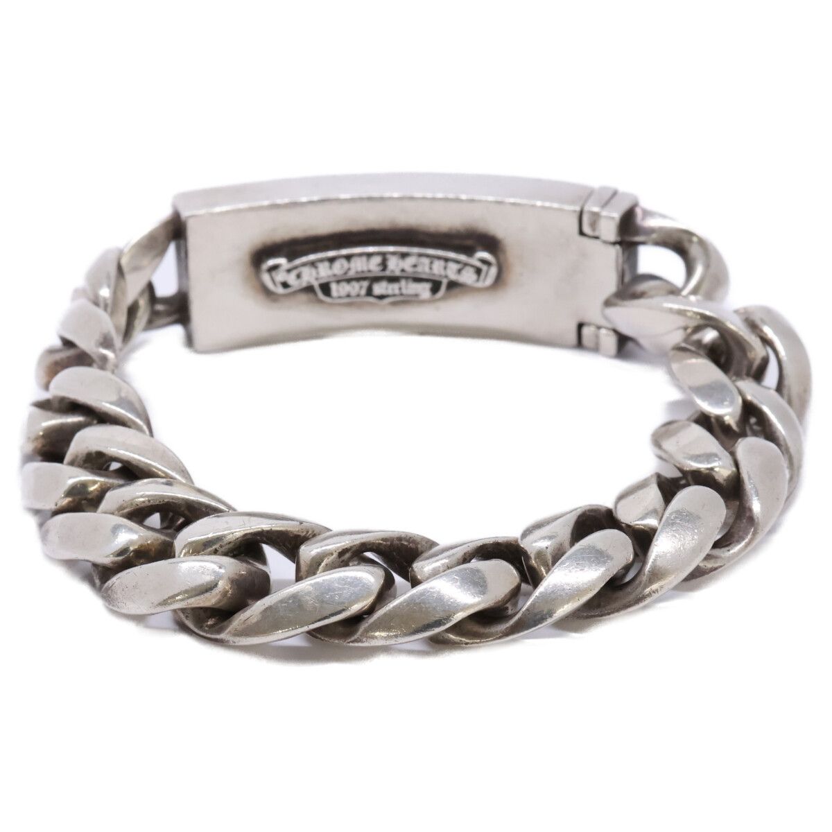 Chrome Hearts 925 Classic Link Floral ID Bracelet 13 Links — view 3