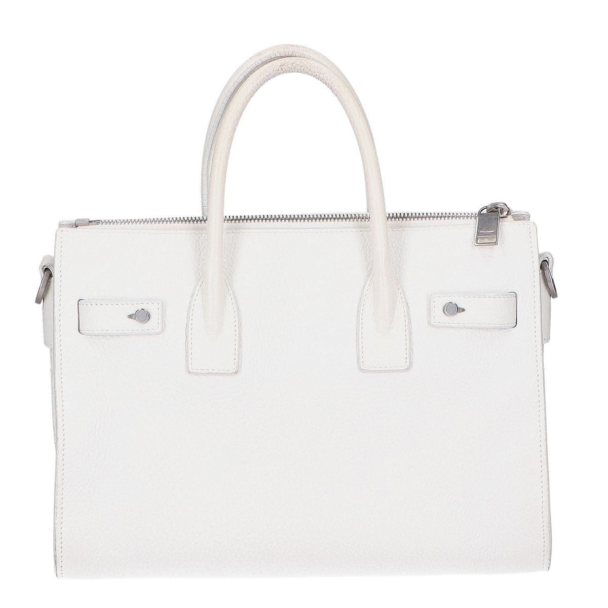 Saint Laurent Paris Sac de Jour Gray Leather 2-Way Chain Shoulder Bag — view 3