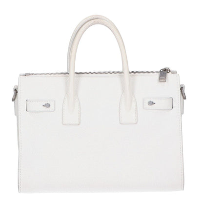 Saint Laurent Paris Sac de Jour Gray Leather 2-Way Chain Shoulder Bag — view 3