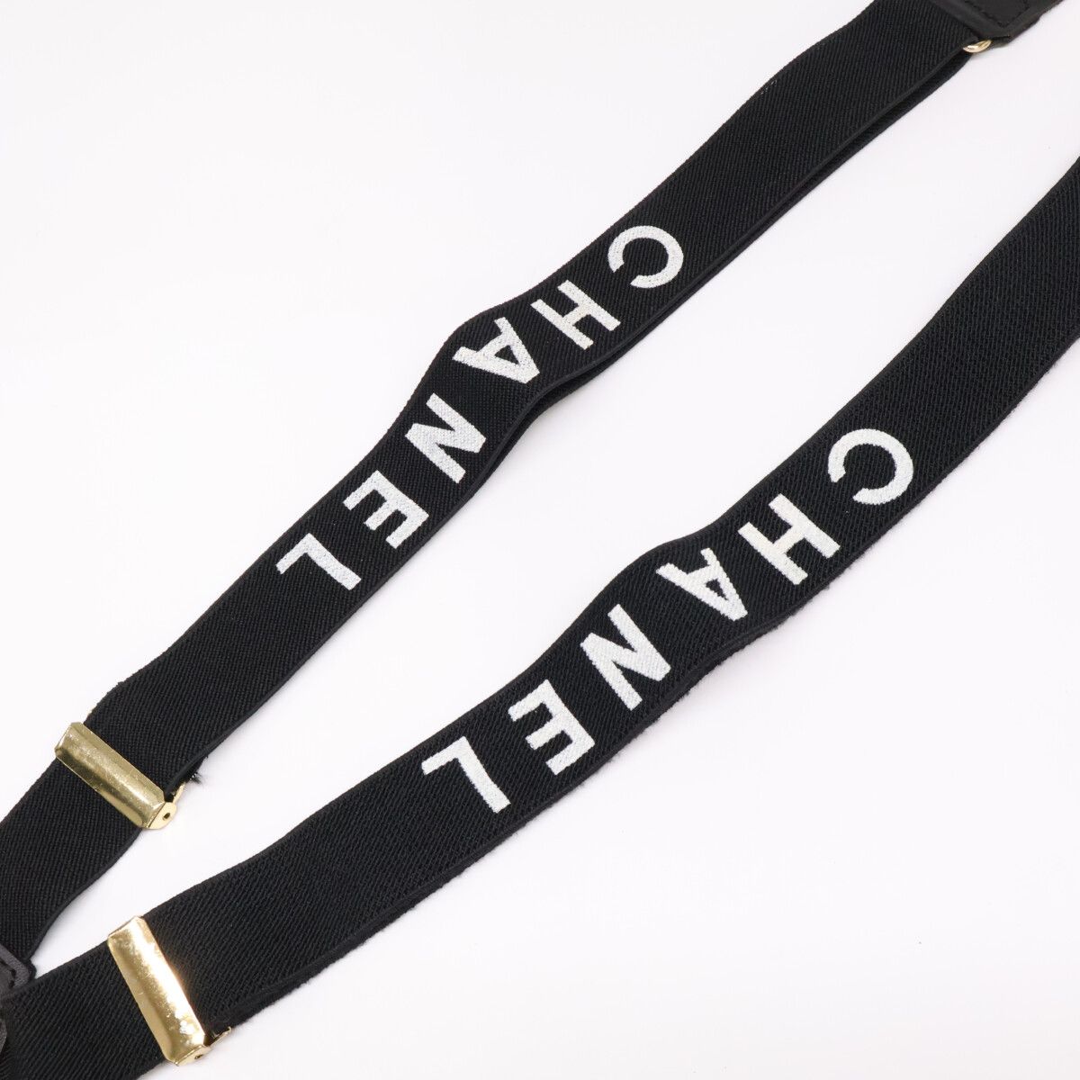 Chanel CC Logo Suspenders — view 3