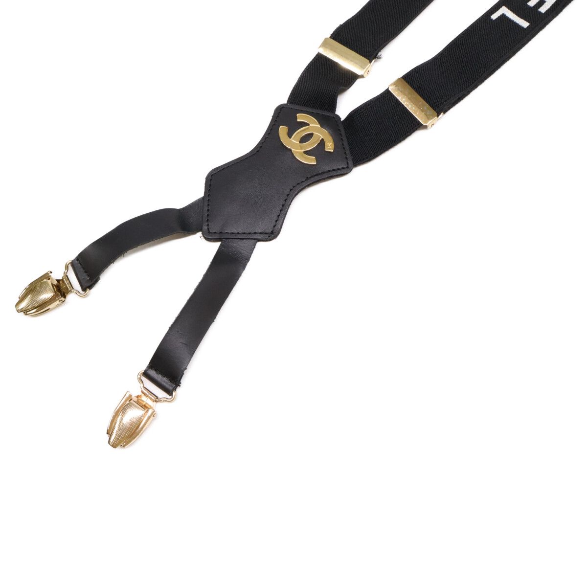 Chanel CC Logo Suspenders — view 2