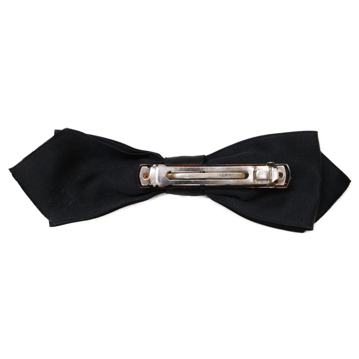 Chanel CC Logo Ribbon Satin Barrette Hair Accessory — view 6