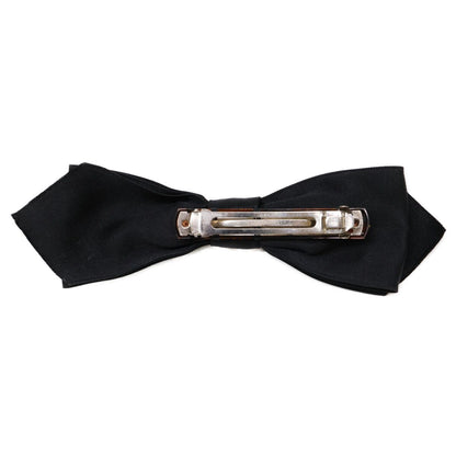 Chanel CC Logo Ribbon Satin Barrette Hair Accessory — view 6