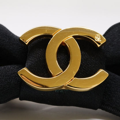 Chanel CC Logo Ribbon Satin Barrette Hair Accessory — view 9