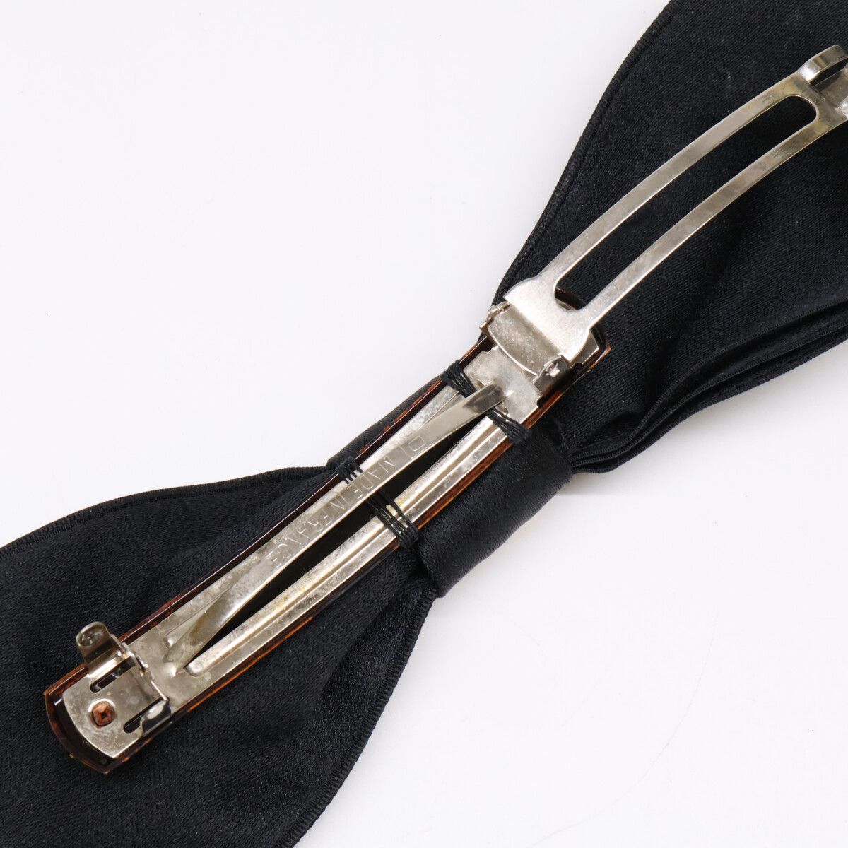 Chanel CC Logo Ribbon Satin Barrette Hair Accessory — view 7