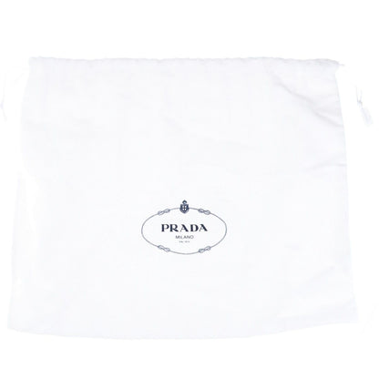 Prada Black Gold Triangle Plate Marina Small Re-Nylon Bucket Bag — view 9