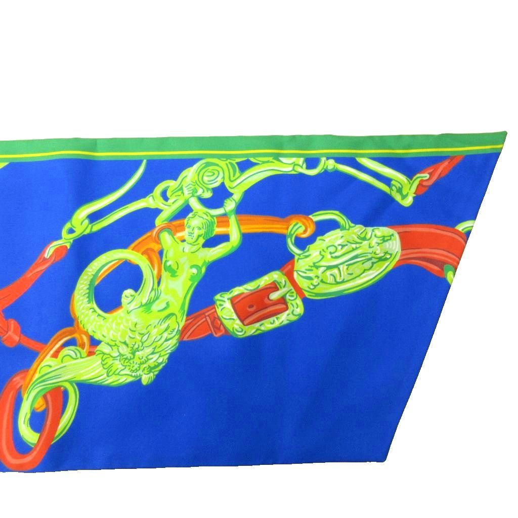 Hermes Ceremonial Bridle Brides de Gala Maxi Twill Scarf All Over Pattern Silk — view 4