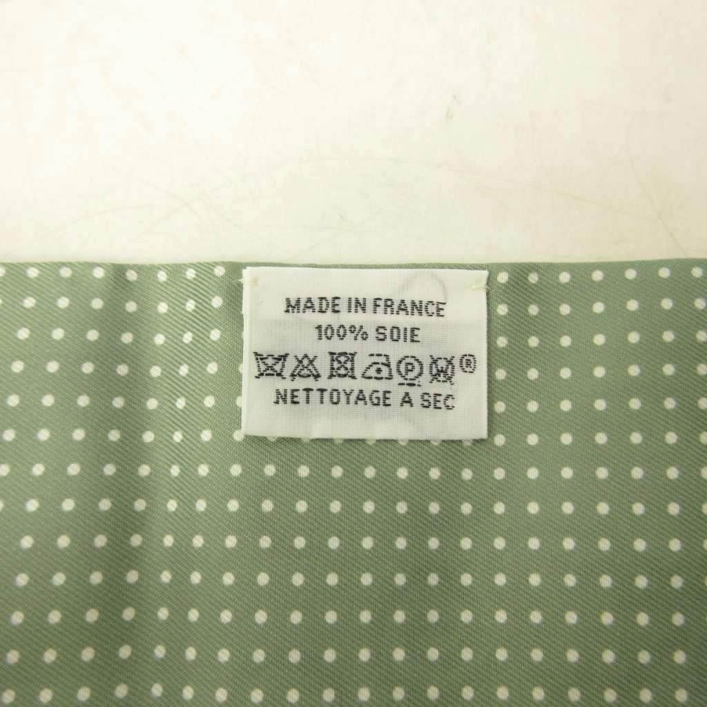 Hermes Amazon Festival Des Amazones Maxi Twill Scarf Allover Pattern Silk Green — view 8