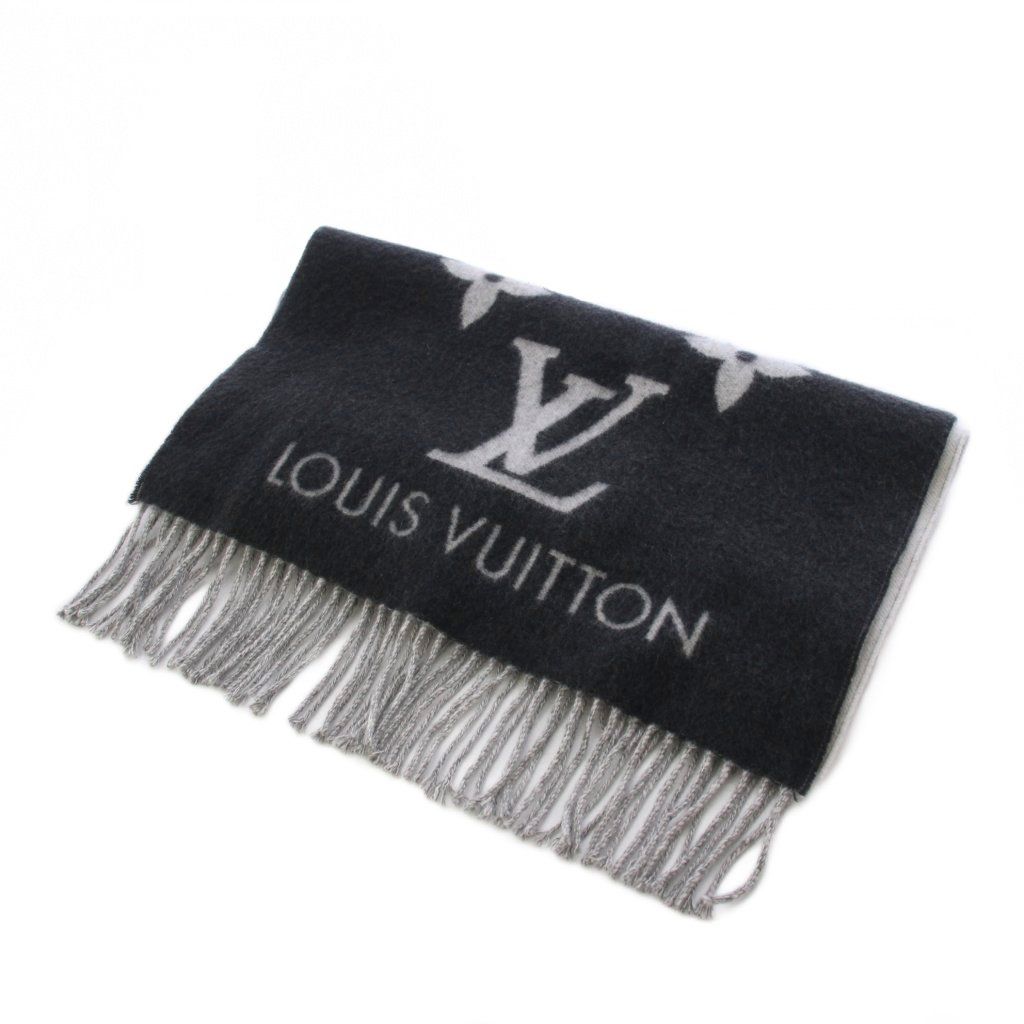 Louis Vuitton Echarpe Reykjavik Gradient Scarf Gray KH