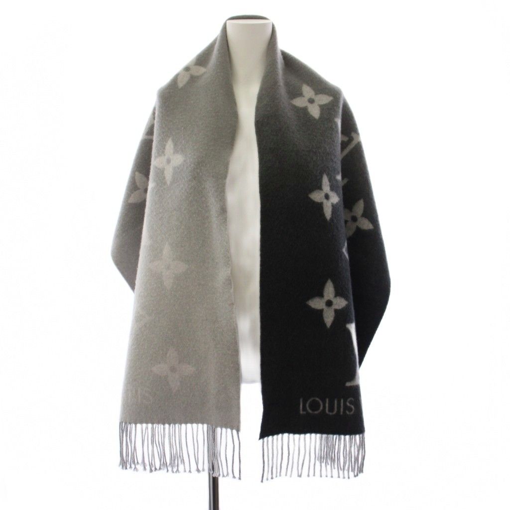 Louis Vuitton Echarpe Reykjavik Gradient Scarf Gray KH — view 2