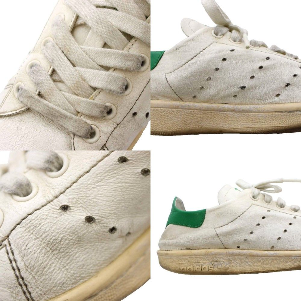 Balenciaga Adidas Stan Smith Sneakers White Green Perforated — view 8