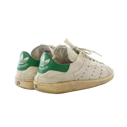 Balenciaga Adidas Stan Smith Sneakers White Green Perforated — view 5