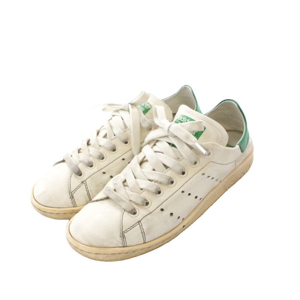 Balenciaga Adidas Stan Smith Sneakers White Green Perforated — view 2