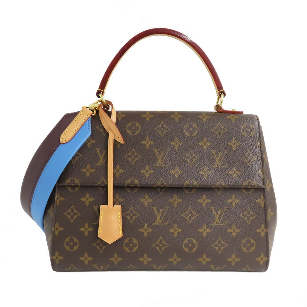 Louis Vuitton Monogram Cluny MM 2-Way Hand Shoulder Gold Handbag