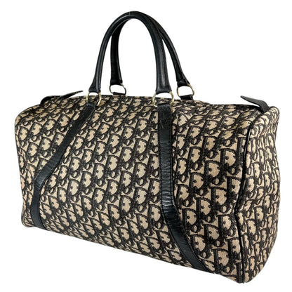 Dior Trotter Boston Bag Canvas Leather Beige — view 2