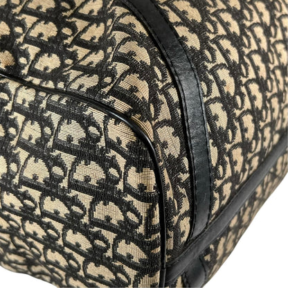 Dior Trotter Boston Bag Canvas Leather Beige — view 7