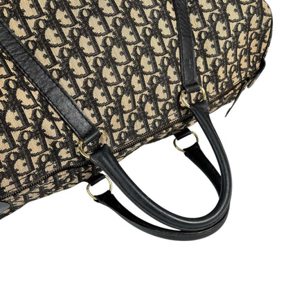 Dior Trotter Boston Bag Canvas Leather Beige — view 5