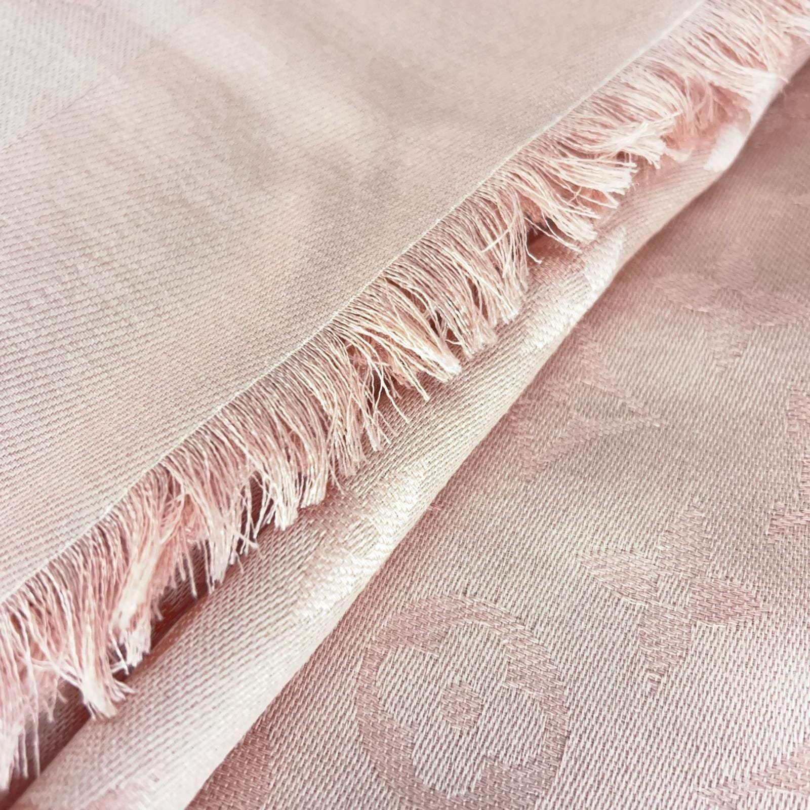 Louis Vuitton Monogram Shine Shawl Silk Wool Pink Scarf — view 3