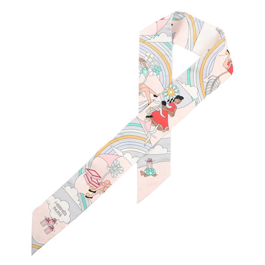 Hermes Scarf Twilly Scarves Pink