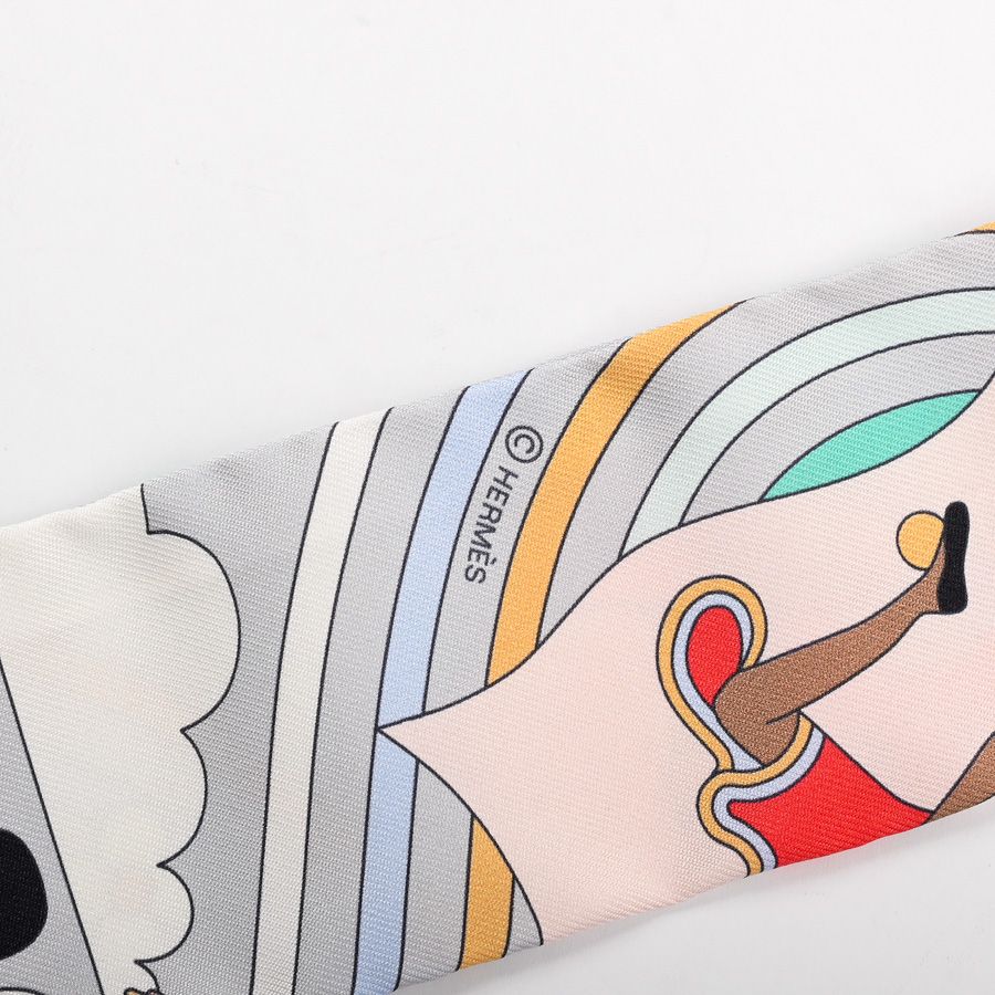 Hermes Scarf Twilly Scarves Pink — view 4