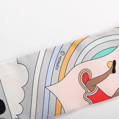 Hermes Scarf Twilly Scarves Pink — view 4