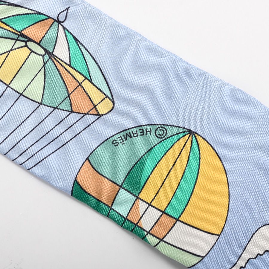 Hermes Scarf Twilly Scarves Blue — view 4
