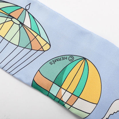 Hermes Scarf Twilly Scarves Blue — view 4