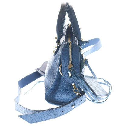 Balenciaga Classic Mini City Shoulder Bag Blue — view 3