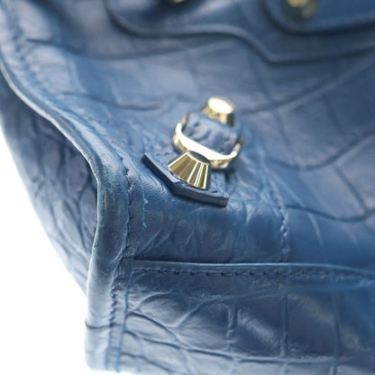 Balenciaga Classic Mini City Shoulder Bag Blue — view 5