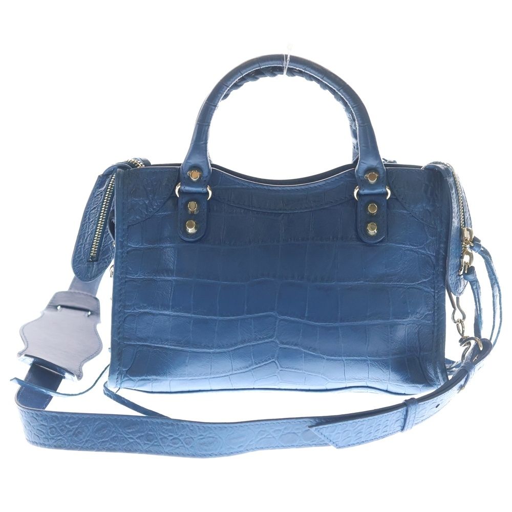 Balenciaga Classic Mini City Shoulder Bag Blue — view 2