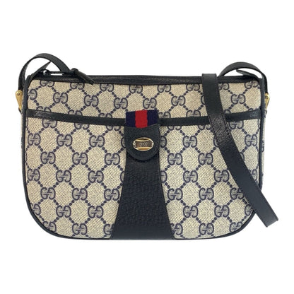 Gucci Vintage Sherry Line GG Supreme Canvas Shoulder Bag Pochette