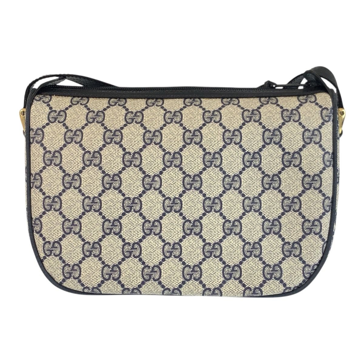 Gucci Vintage Sherry Line GG Supreme Canvas Shoulder Bag Pochette — view 2