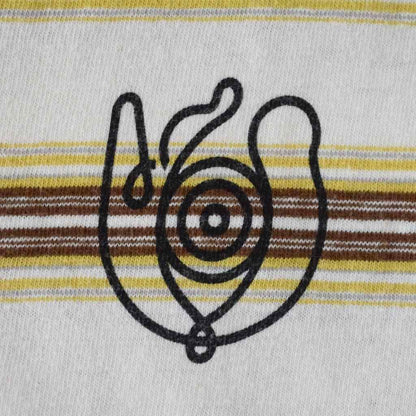 Loewe Eln Stripe Asymmetric T-Shirt Short Sleeve Striped Pattern Logo Back — view 6