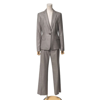 Max Mara Pants Suit 38 36 Tailored Leather Single Jacket Trousers
