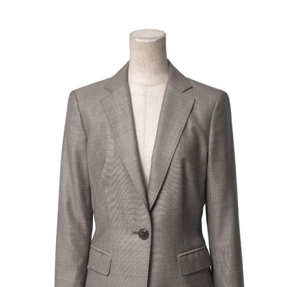 Max Mara Pants Suit 38 36 Tailored Leather Single Jacket Trousers — view 2
