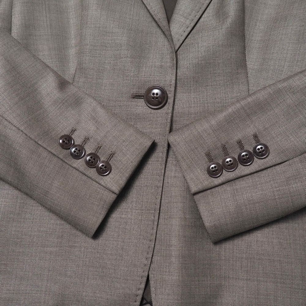 Max Mara Pants Suit 38 36 Tailored Leather Single Jacket Trousers — view 4