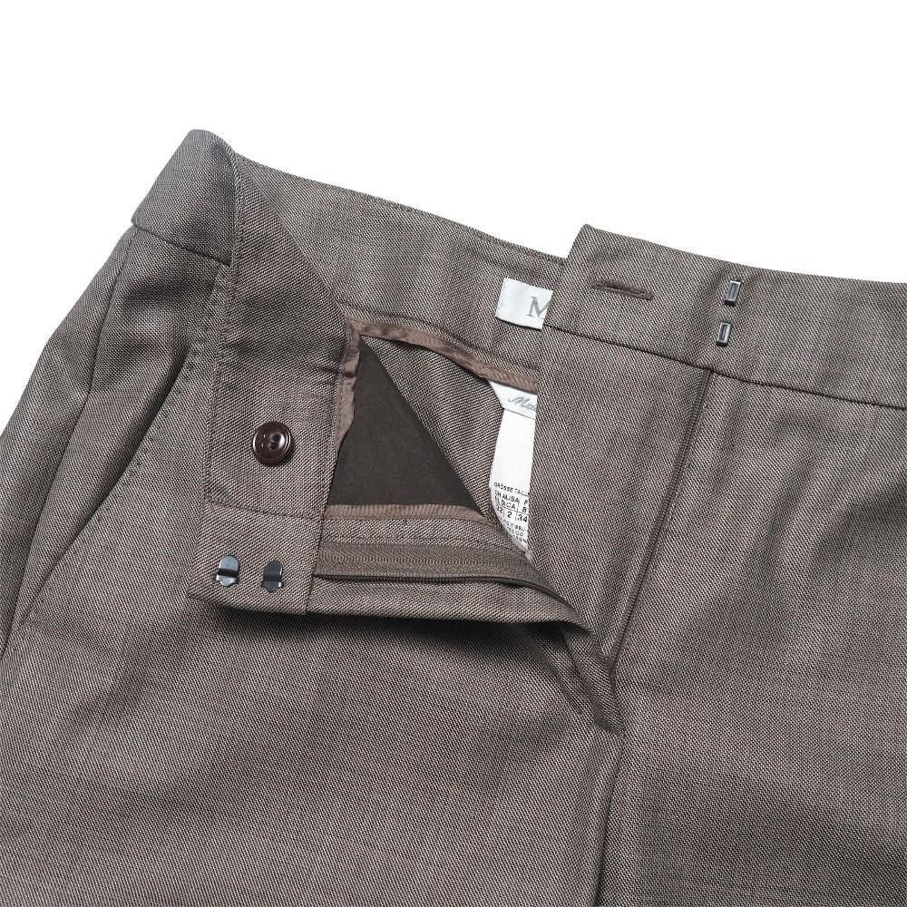 Max Mara Pants Suit 38 36 Tailored Leather Single Jacket Trousers — view 6