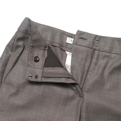 Max Mara Pants Suit 38 36 Tailored Leather Single Jacket Trousers — view 6